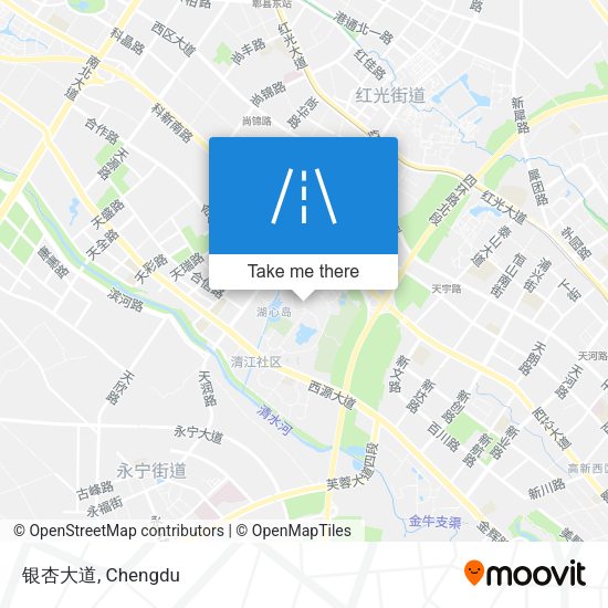 银杏大道 map