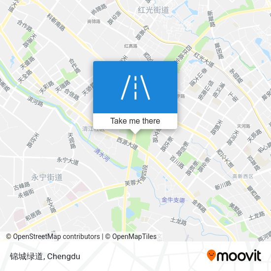 锦城绿道 map