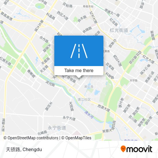 天骄路 map