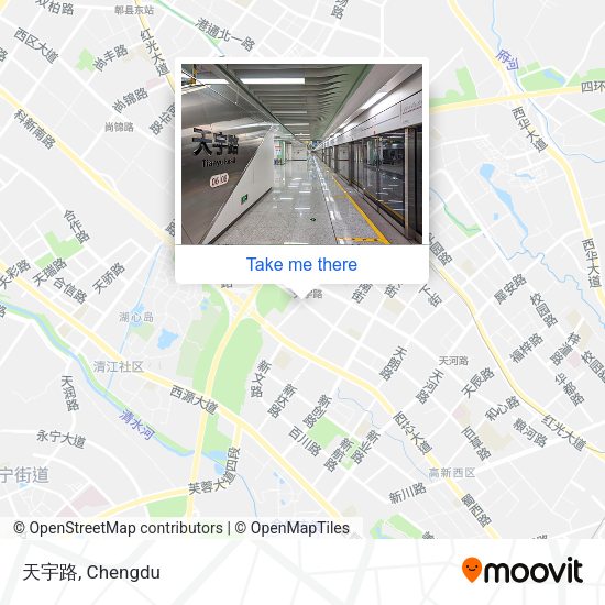 天宇路 map