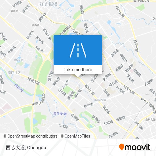西芯大道 map
