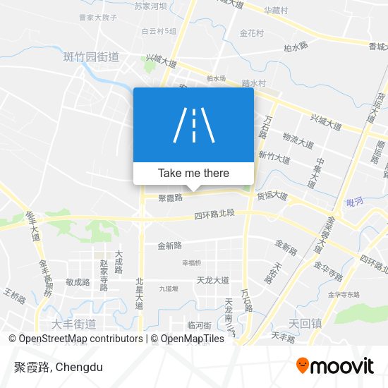 聚霞路 map