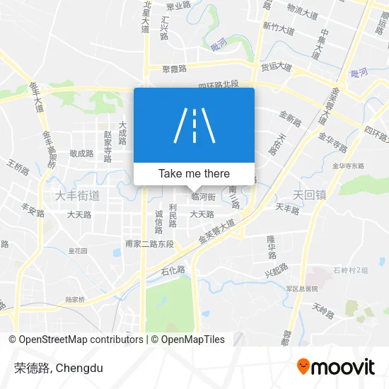 荣德路 map