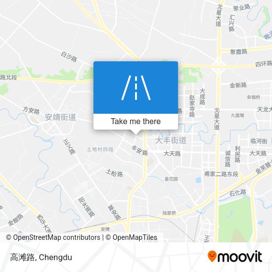 高滩路 map