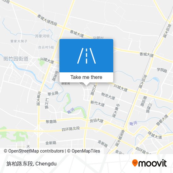 旃柏路东段 map