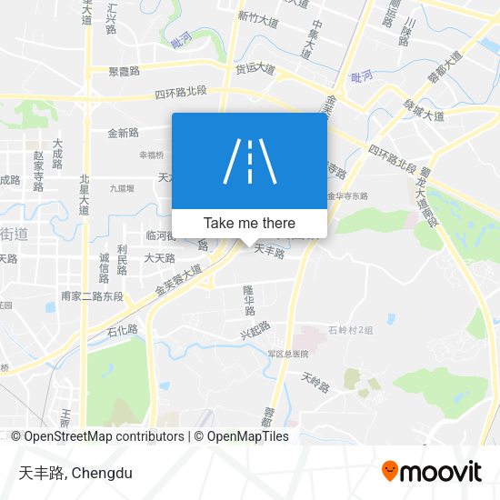 天丰路 map