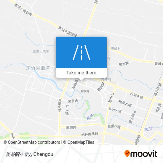 旃柏路西段 map