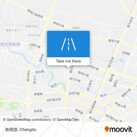 旃檀路 map