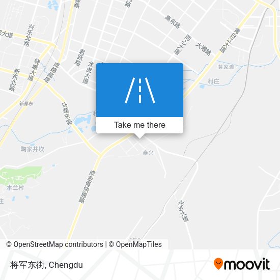 将军东街 map