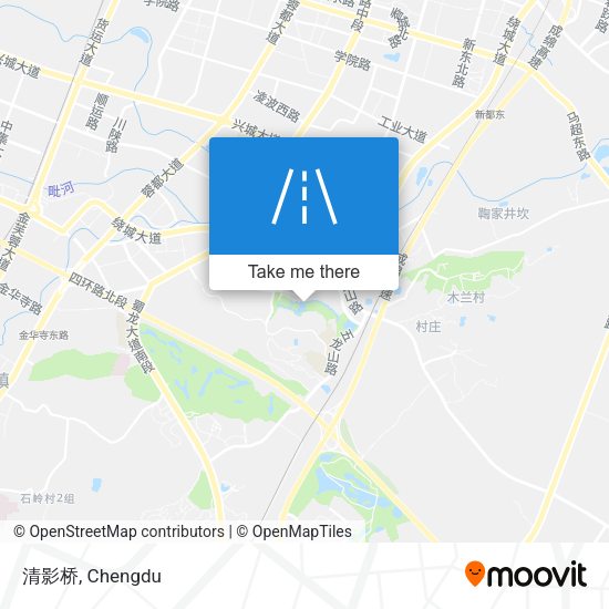 清影桥 map