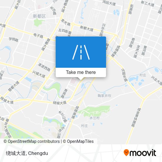 绕城大道 map