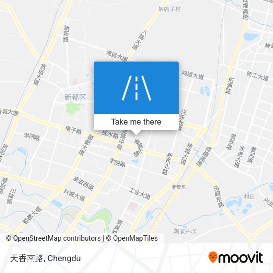 天香南路 map
