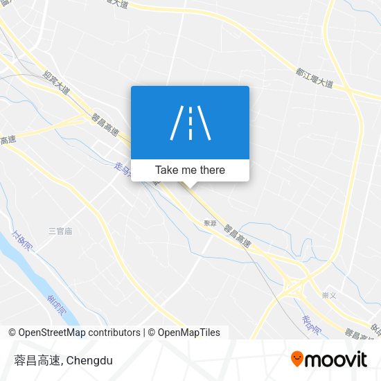 蓉昌高速 map