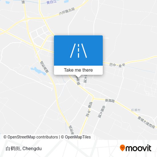 白鹤街 map