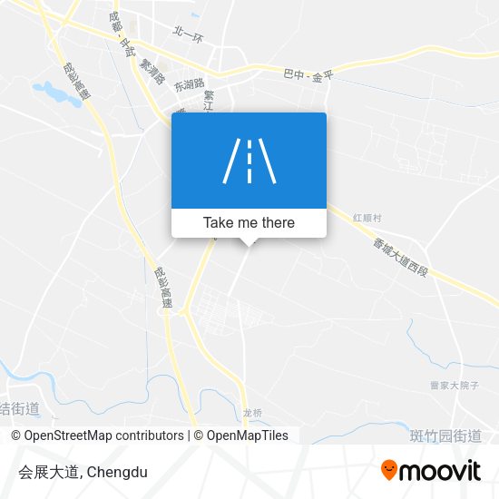 会展大道 map