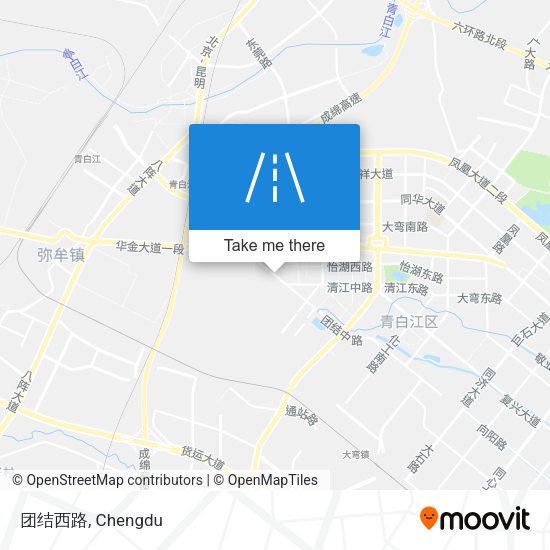 团结西路 map