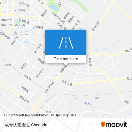 成青快速通道 map