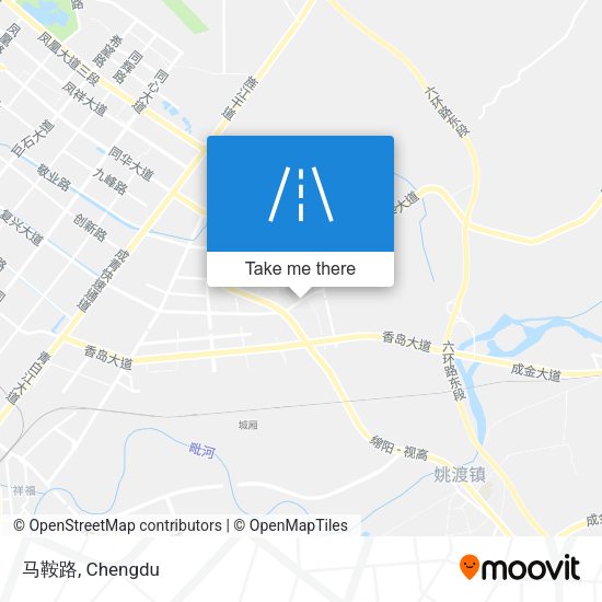 马鞍路 map