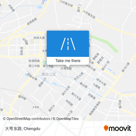 大弯东路 map