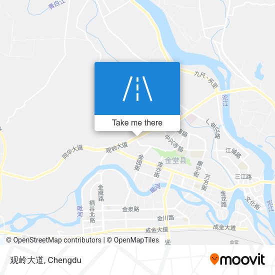观岭大道 map