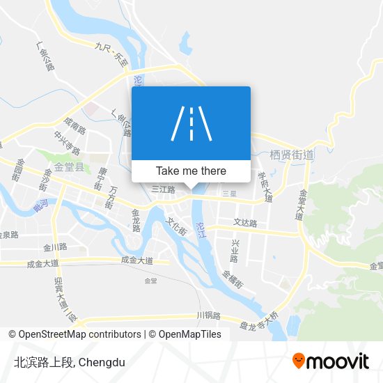 北滨路上段 map