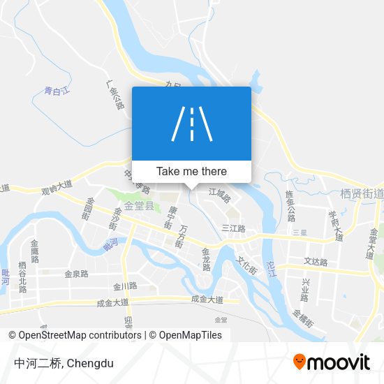 中河二桥 map