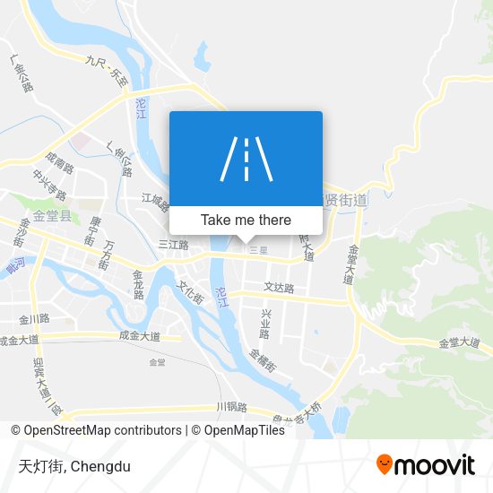 天灯街 map