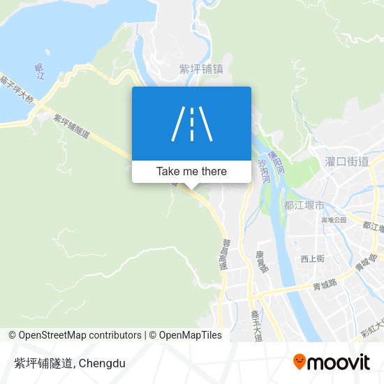 紫坪铺隧道 map