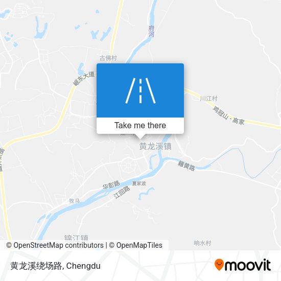 黄龙溪绕场路 map