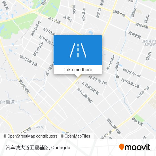 汽车城大道五段辅路 map