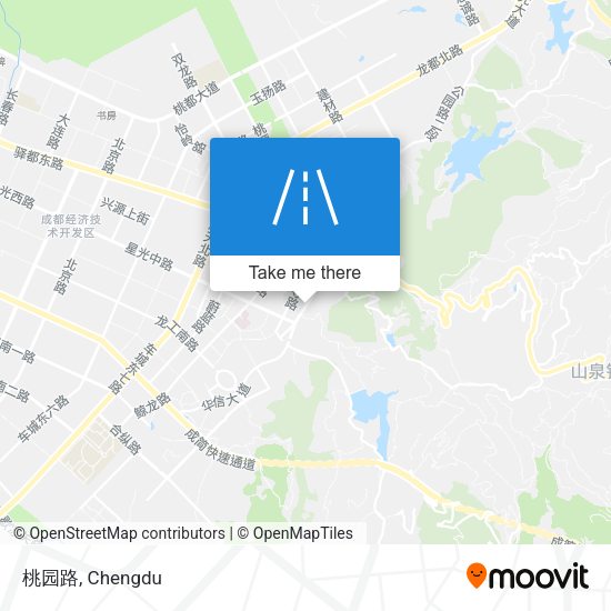 桃园路 map