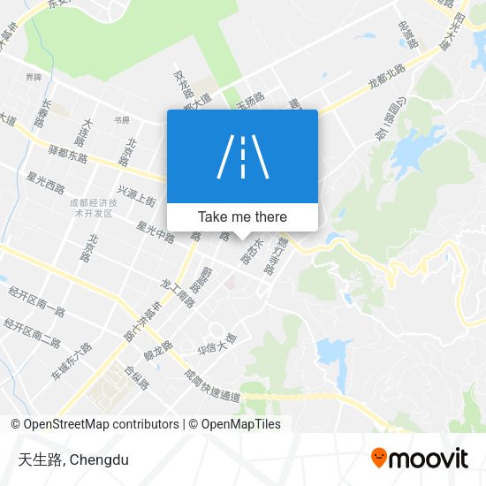 天生路 map
