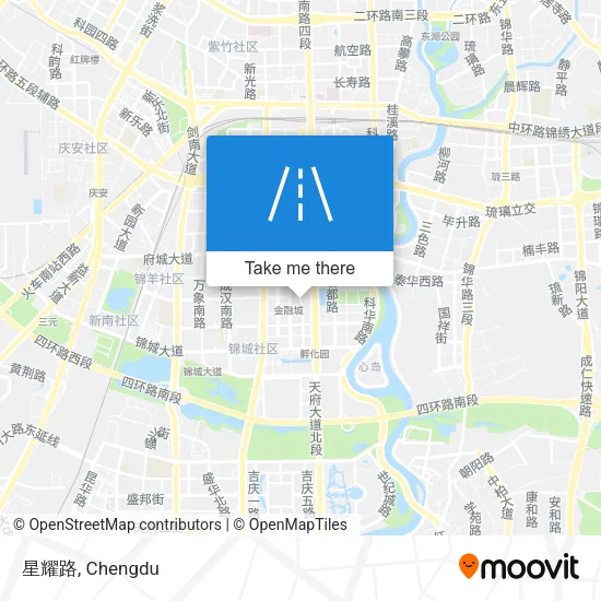 星耀路 map