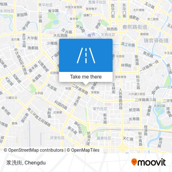 浆洗街 map