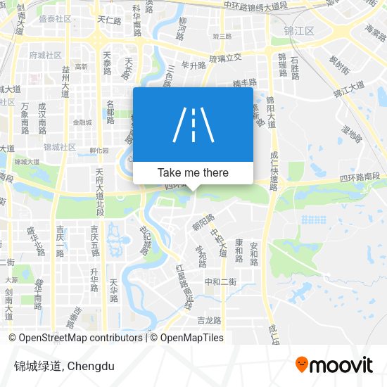 锦城绿道 map