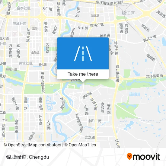 锦城绿道 map