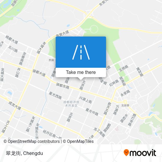 翠龙街 map