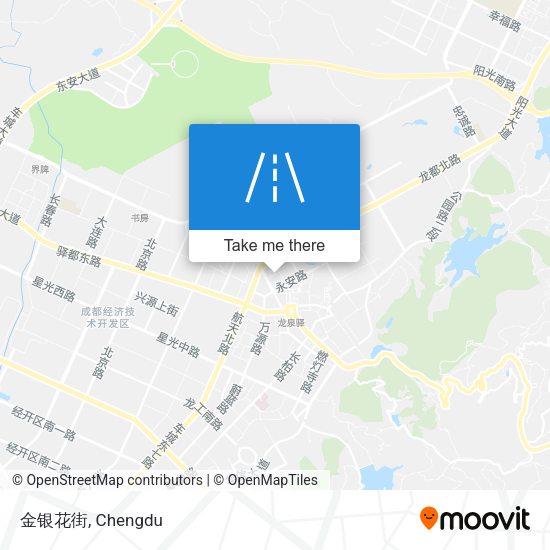 金银花街 map