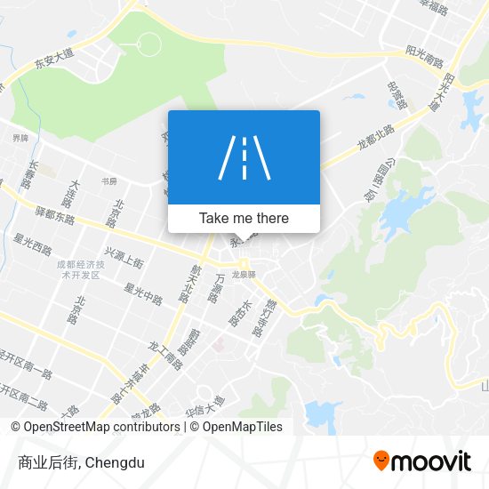 商业后街 map