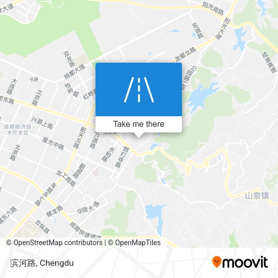 滨河路 map