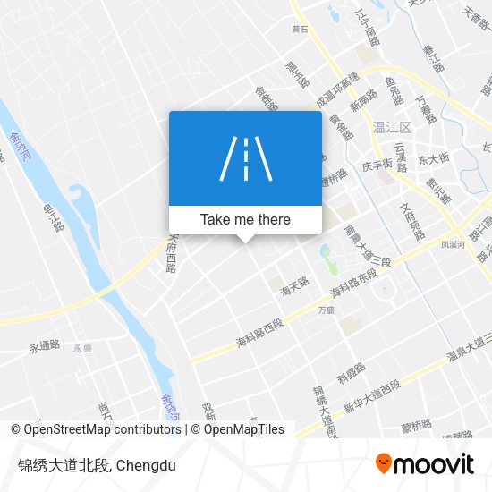 锦绣大道北段 map