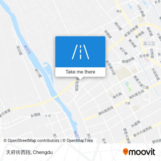 天府街西段 map