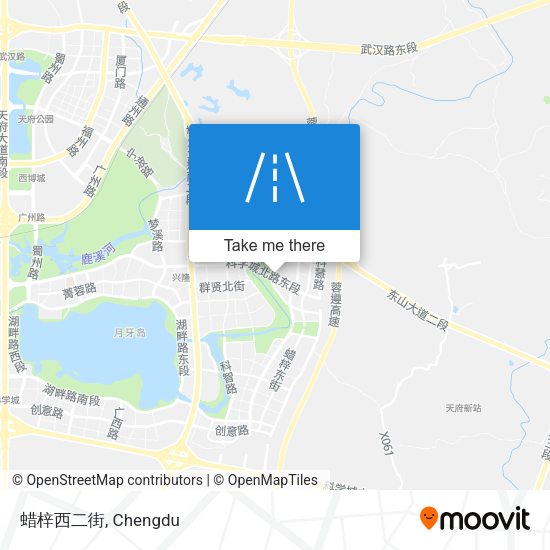 蜡梓西二街 map