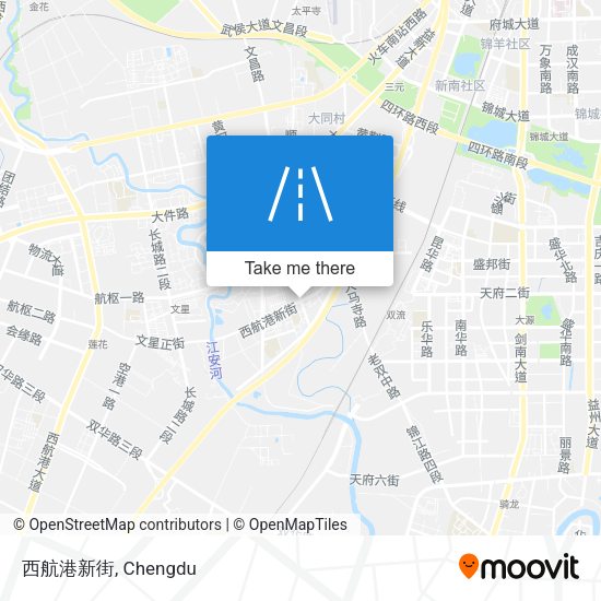 西航港新街 map