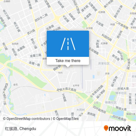 红簇路 map