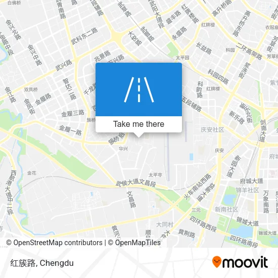 红簇路 map