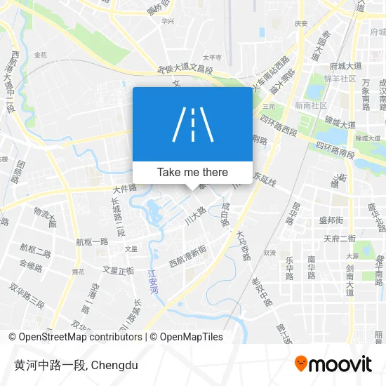 黄河中路一段 map