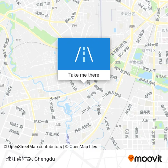 珠江路辅路 map