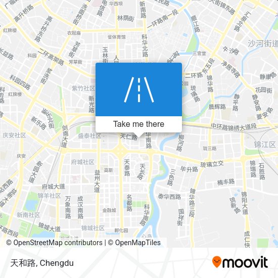 天和路 map