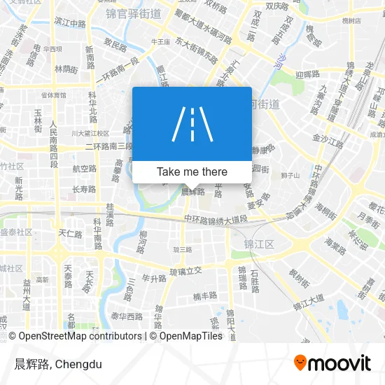 晨辉路 map